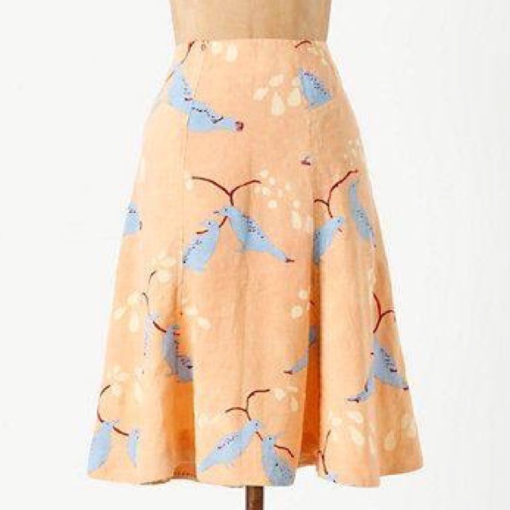 Anthropologie Meadow Rue Plume Skirt